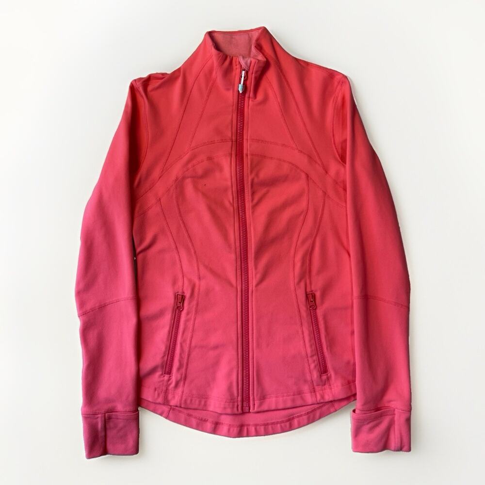 Lululemon Define Jacket 8 Pink Full Zip Workout Athleisure Yoga Running